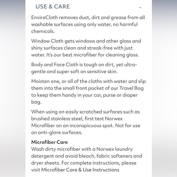 Norwex Mini Microfiber Variety Pack Set of 3 NWT - Picture 6 of 7